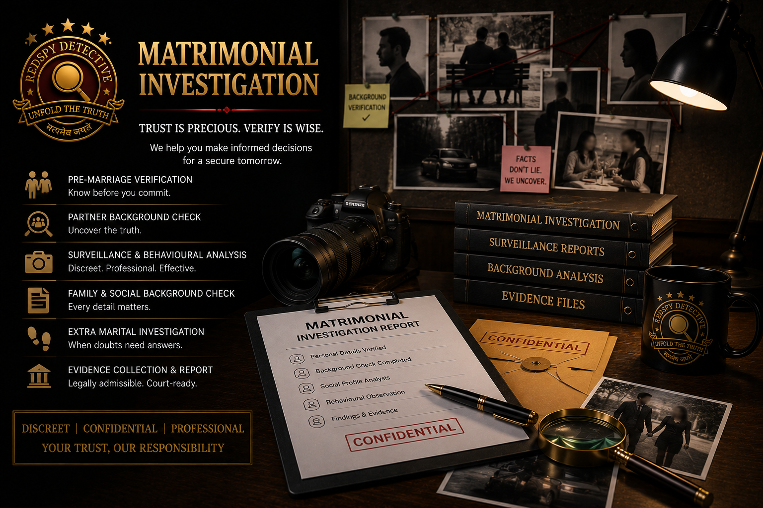 Matrimonial investigation support